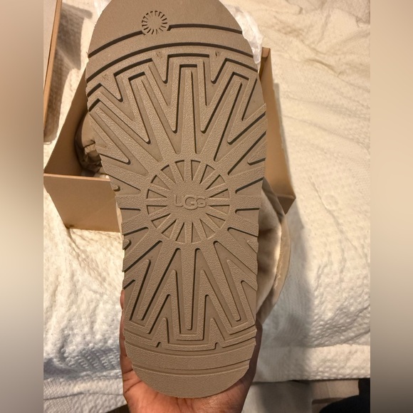 UGG Classic Mini Dipper Puffer Boots - Amphora Chestnut - Picture 7 of 8